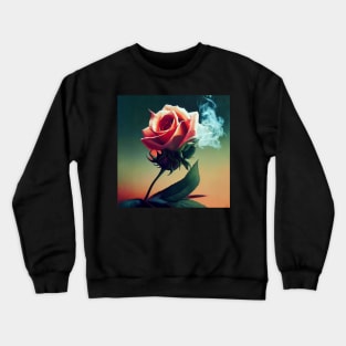 Smoking Roses | Isolated Crewneck Sweatshirt